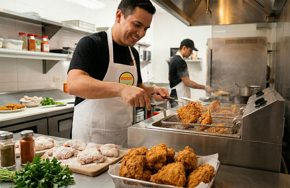 Misión de Chicken Lovers Club: Pollo frito de alta calidad